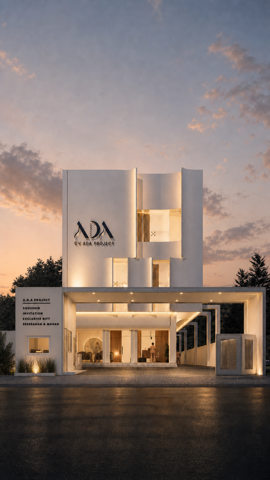 Rumah baru ADA Project saat senja